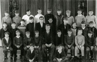 Black and white class photograph from Burngreave Secondary Modern School, 1967.