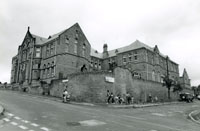 Black and white photograph of Pye Bank Primary School, 1991.