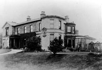 Black and white photograph of the front and side of Abbeyfield House, 1890