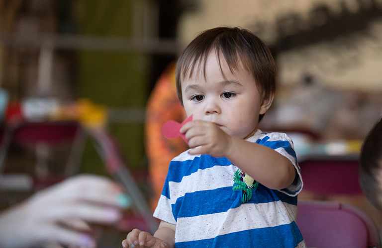 An image of a child playing.